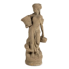 A Cast Stone Garden Figure