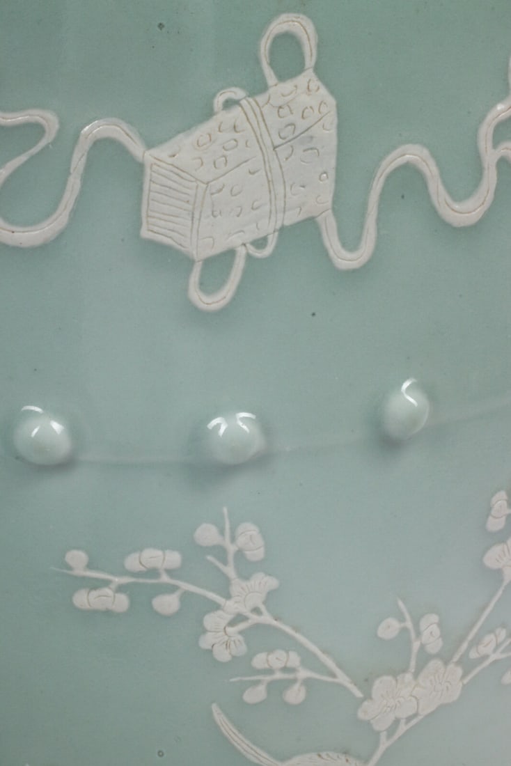 A Pair of Celadon Glazed Porcelain Garden Seats - 3