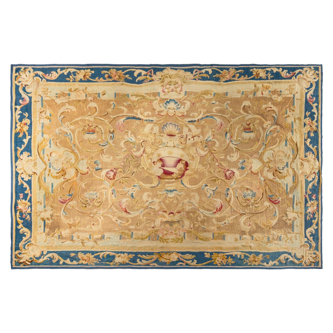 An Aubusson Carpet: An Aubusson Carpet 19th Century 16 feet 2 inches x 10 feet 10 inches. This lot is located in Chicago.