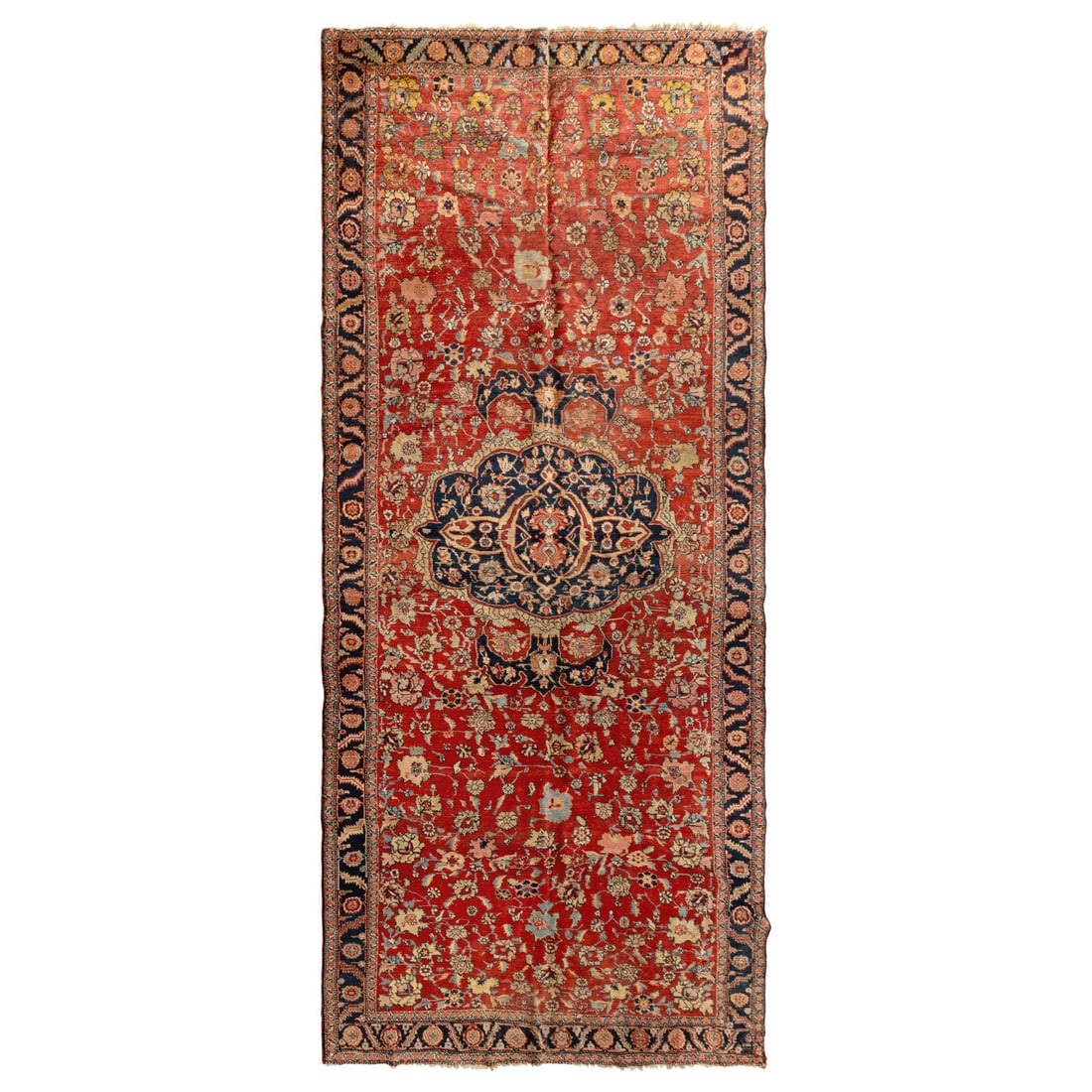 A Bidjar Rug: A Bidjar Rug West Persia, Circa 1870 12 feet 2 inches x 5 feet 3 inches. This lot is located in Chicago.