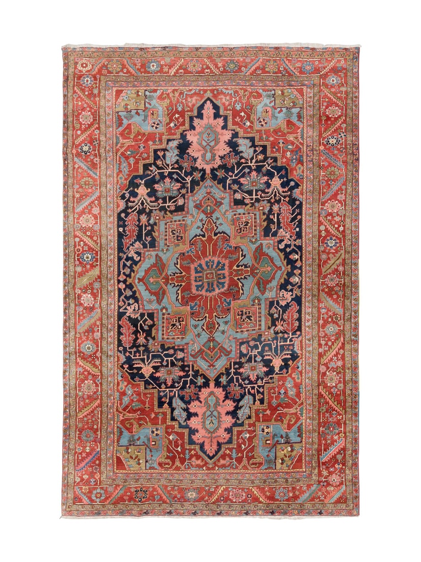 A Heriz Carpet: A Heriz Carpet Circa 1930-40 15 feet 5 inches x 11 feet 3 inches. Property from a Private Family Trust This lot is located in Chicago.