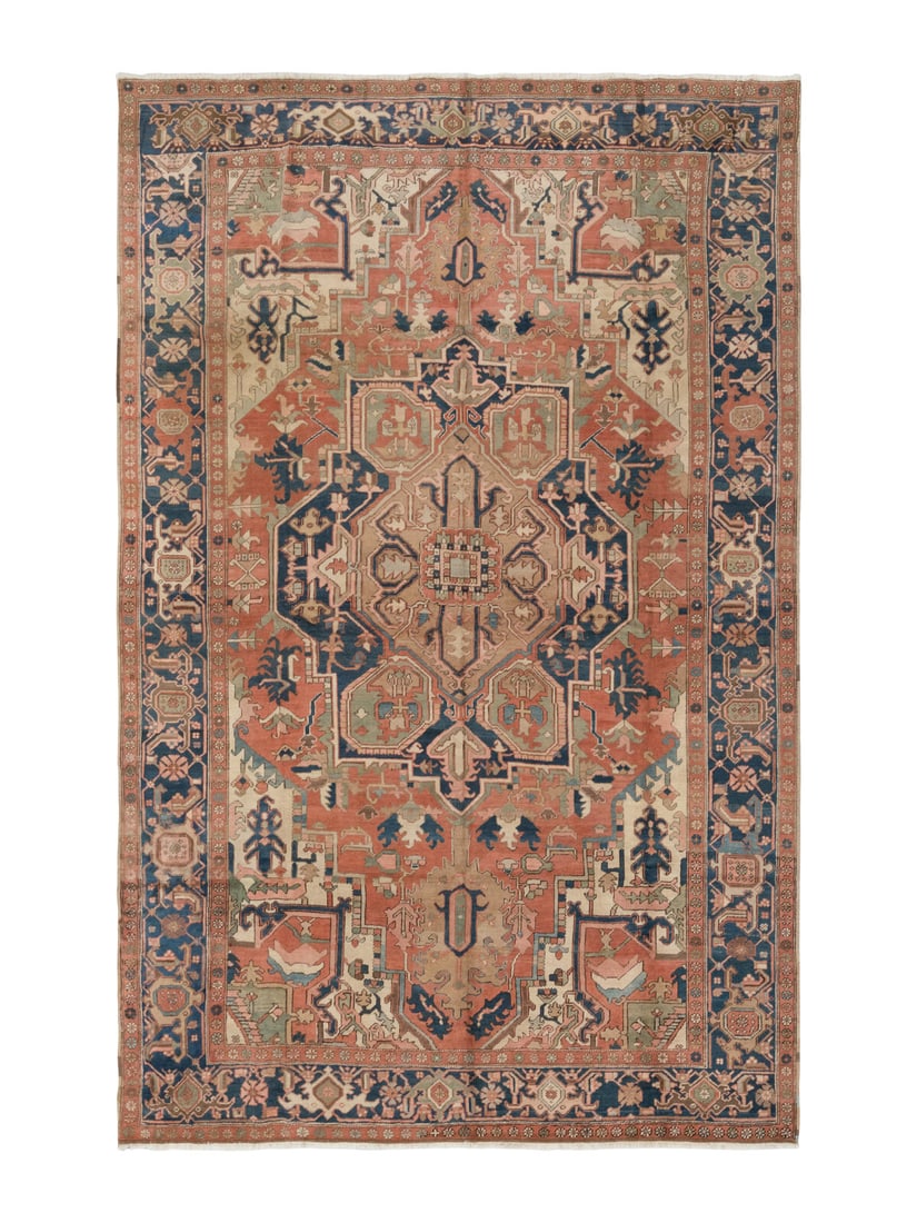A Heriz Carpet: A Heriz Carpet Circa 1930 11 feet 6 inches x 9 feet 4 inches. Property from a Private Family Trust This lot is located in Chicago.