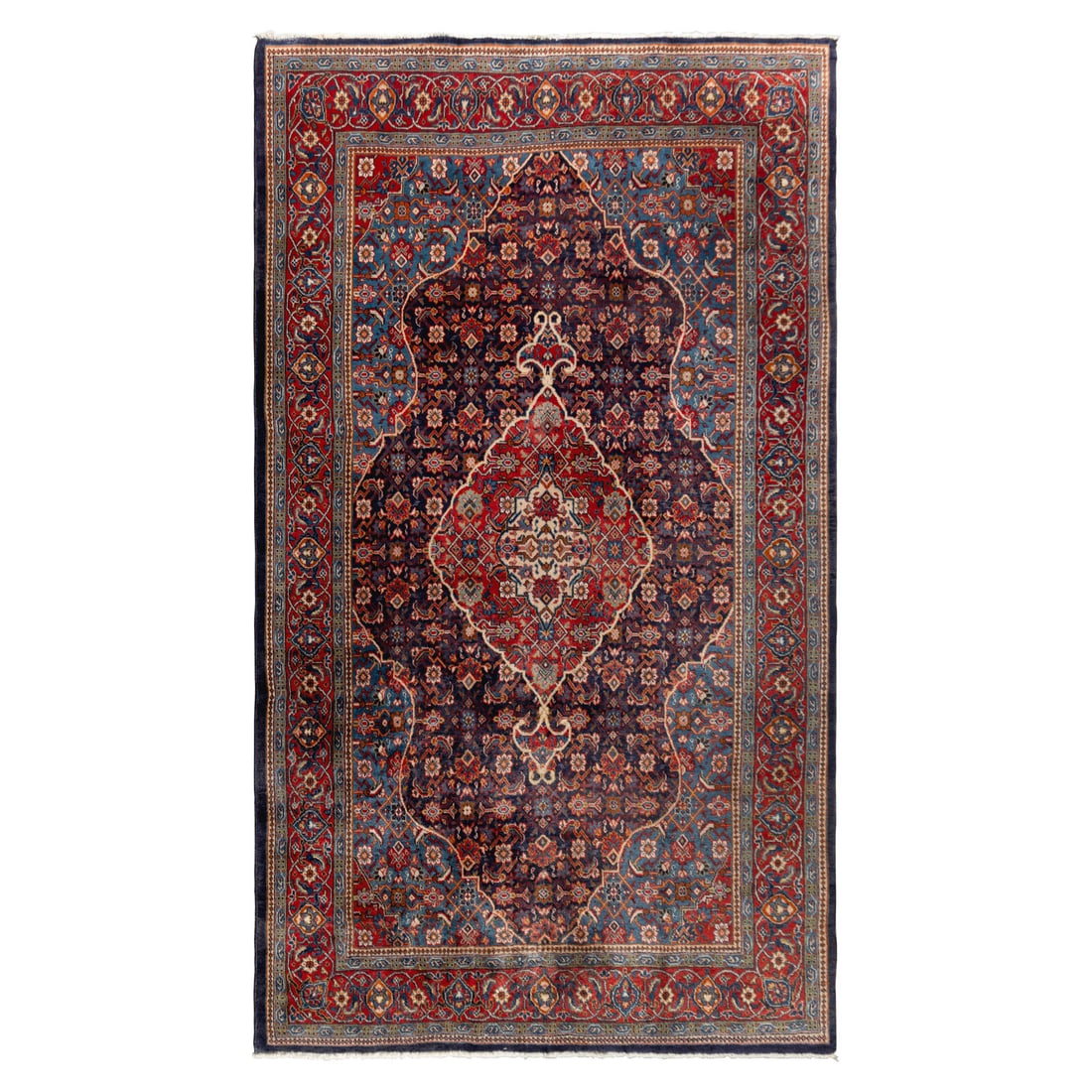 A Hamadan Rug: A Hamadan Rug 20th Century 12 feet 5 inches x 7 feet 4 inches. Property from a Private Collector, Chicago, Illinois This lot is located in Chicago.
