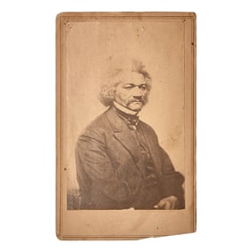 [African-Americana] [Douglass, Frederick] Carte de Visite Portrait
