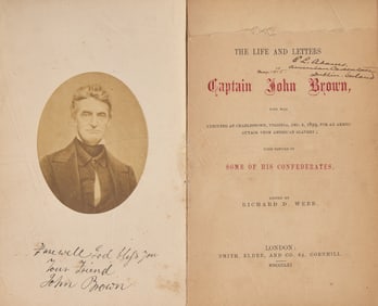 [African-Americana] Webb, Richard D. The Life and Letters of Captain John Brown... First Edition
