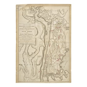 [American Revolution] Faden, William. A Plan of the Operations of the King’s Army under the