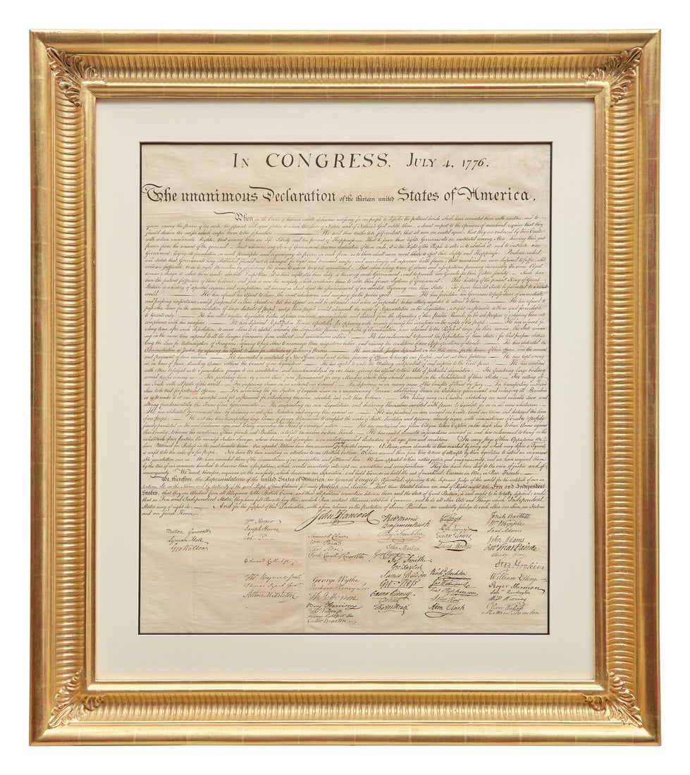 [American Revolution] [Declaration of Independence] Force, Peter. In Congress, July 4, 1776...: [American Revolution] [Declaration of Independence] Force, Peter. In Congress, July 4, 1776... Wash(ingto)n., (D.C.): W.J. Stone SC., (ca. 1833). Printed by William J. Stone from his original 1823 cop