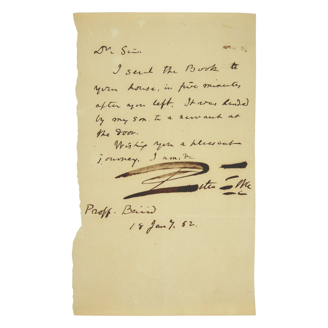 [American Revolution] Force, Peter, Autograph Letter, signed, etc. (1 of 3)