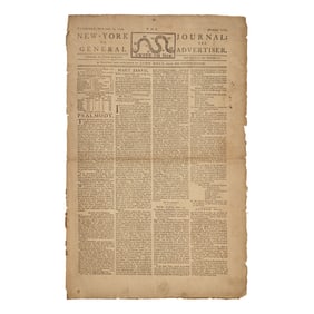 [American Revolution] New-York Journal; or, the General Advertiser. November 24, 1774