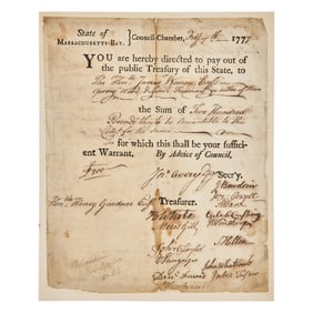 [American Revolution] Partially-Printed Document for a Secret Anti-Loyalist Committee