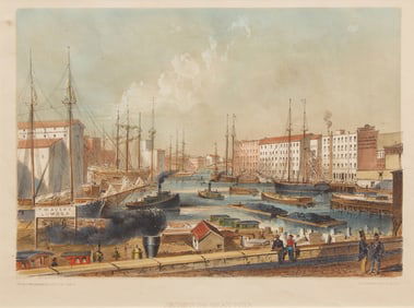 [American Views] Junction of the Chicago River