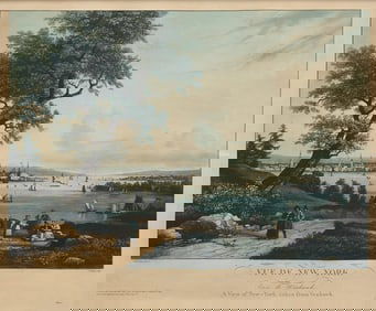 [American Views] Garneray, (Ambroise-Louis). Vue de New York. Prise de Weahawk...