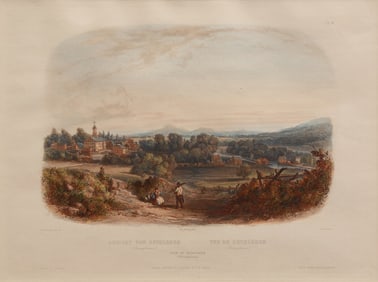 [American Views] Bodmer, Karl. View of Bethlehem (Pennsylvania)
