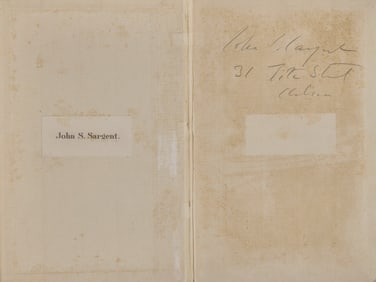 [Art] [Sargent, John Singer] Synge, John M. The Works of John M. Synge. From the Library of John