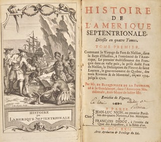 [Canadiana] Bacqueville de la Potherie, (Claude-Charles Le Roy). Histoire de l'Amerique