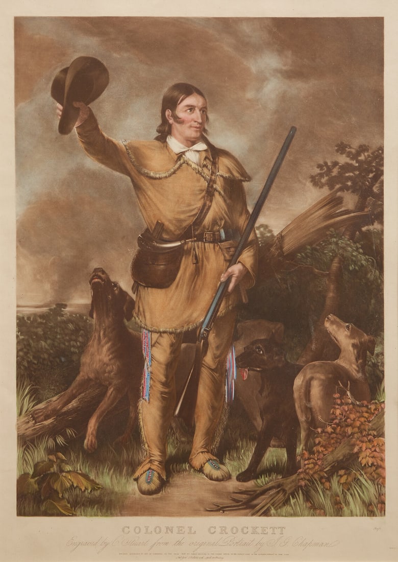 [Crockett, Davy] Chapman, J(ohn). G(adsby). Colonel Crockett (1 of 2)