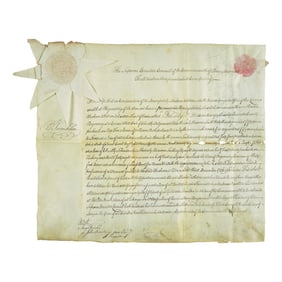 [Franklin, Benjamin] Franklin, Benjamin. Manuscript Document, signed