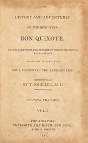[Literature] Cervantes Saavedra, Miguel de. The History and Adventures of the Renowned Don Quixote.