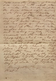 [Literature] Thoreau, Henry David. Autograph Manuscript Fragment of "Cape Cod"