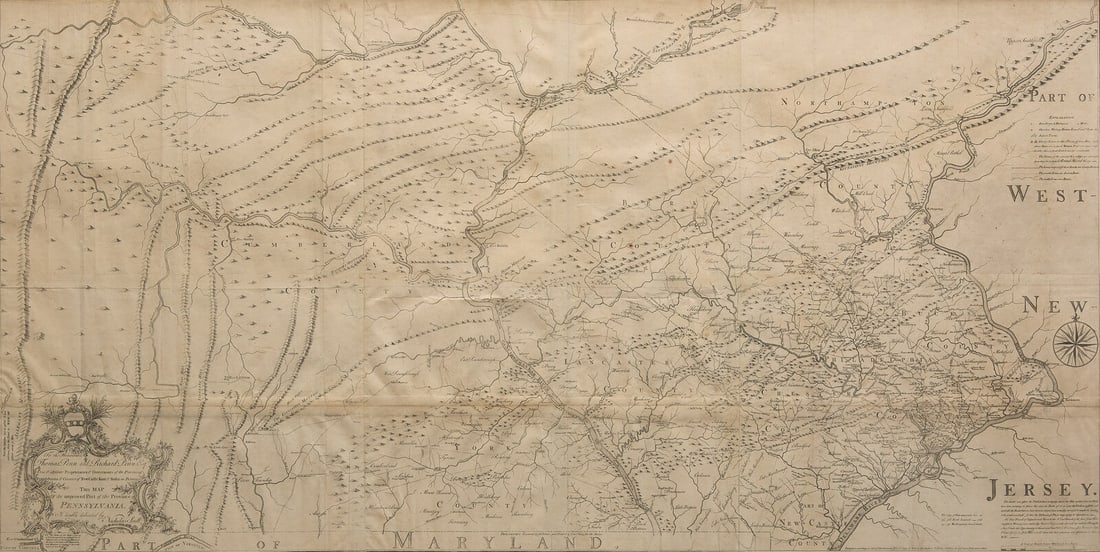 [Maps & Atlases] [Pennsylvania] Scull, Nicholas. To the Honourable Thomas Penn and Richard: [Maps & Atlases] [Pennsylvania] Scull, Nicholas. To the Honourable Thomas Penn and Richard Penn Esqrs. True & absolute Proprietaries & Governours of the Province of Pennsylvania & Coun