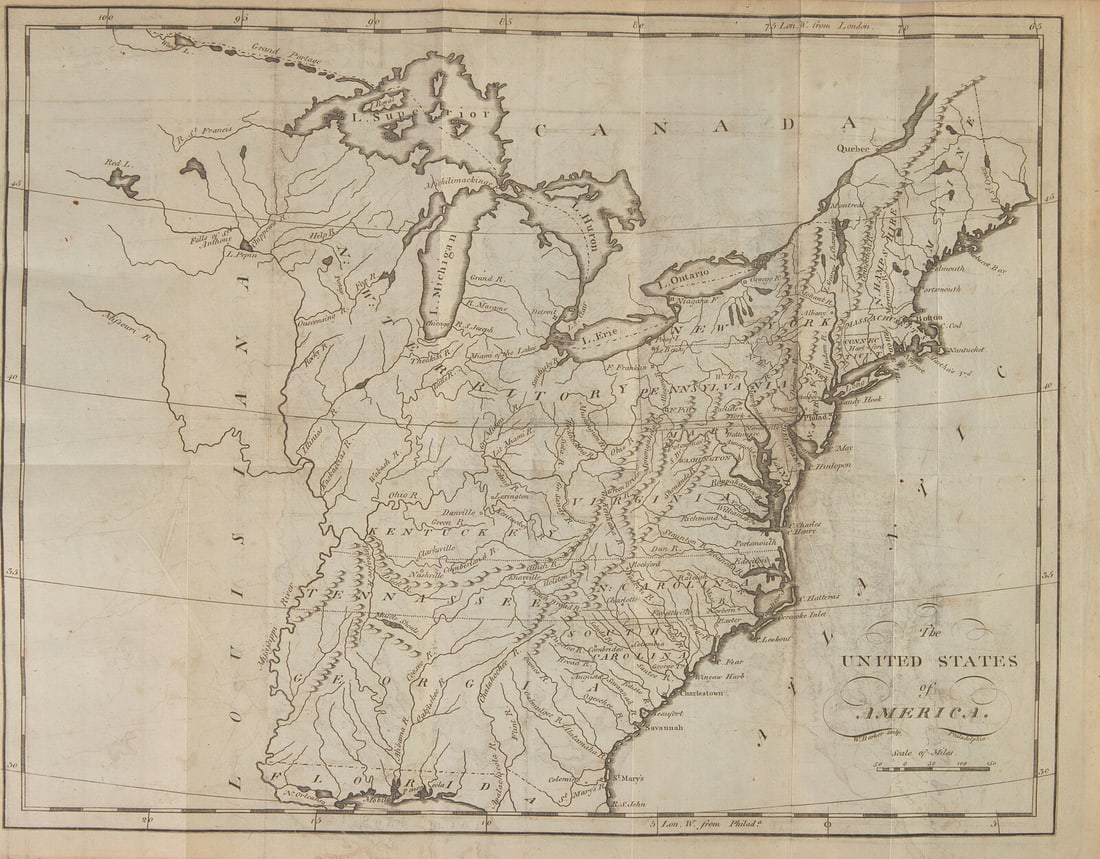 [Maps & Atlases] Carey's American Pocket Atlas... Presentation copy from Franklin D. Roosevelt: [Maps & Atlases] Carey's American Pocket Atlas... Philadelphia: Printed for Mathew Carey by Lang and Ustick, 1796. First edition. Presentation copy, inscribed by President Franklin D. Roosevelt on fro