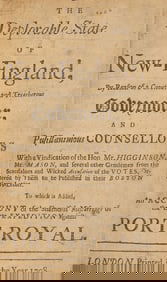 [New England] The Deplorable State of New-England, By Reason of a Covetous and Treacherous