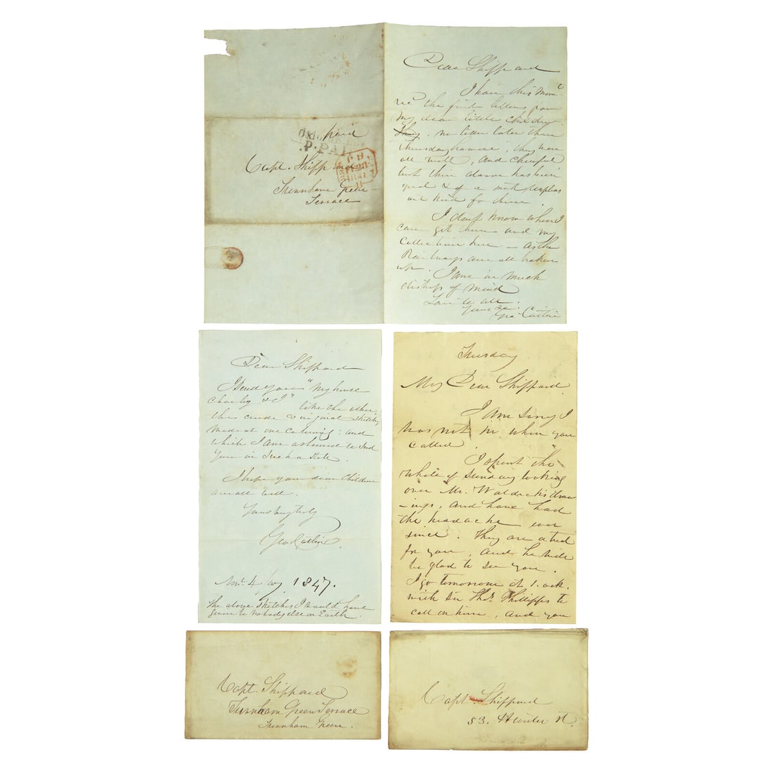 [Native-Americana] Catlin, George. Group of 3 Autograph Letters, signed (1 of 1)