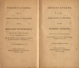 [Science & Medicine] [Yellow Fever] Nassy, D(avid de Isaac Cohen). Observations on the Cause,