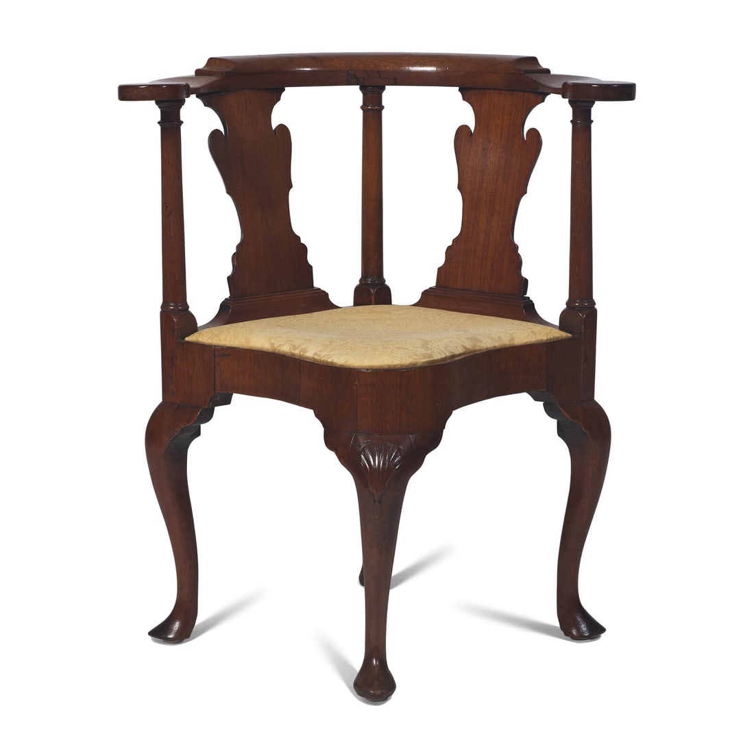 A Queen Anne Mahogany Corner Chair (1 of 3)