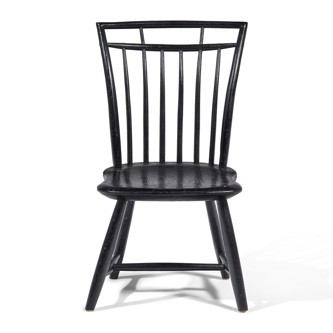 A Black-Painted Child's Birdcage Windsor Chair (1 of 3)