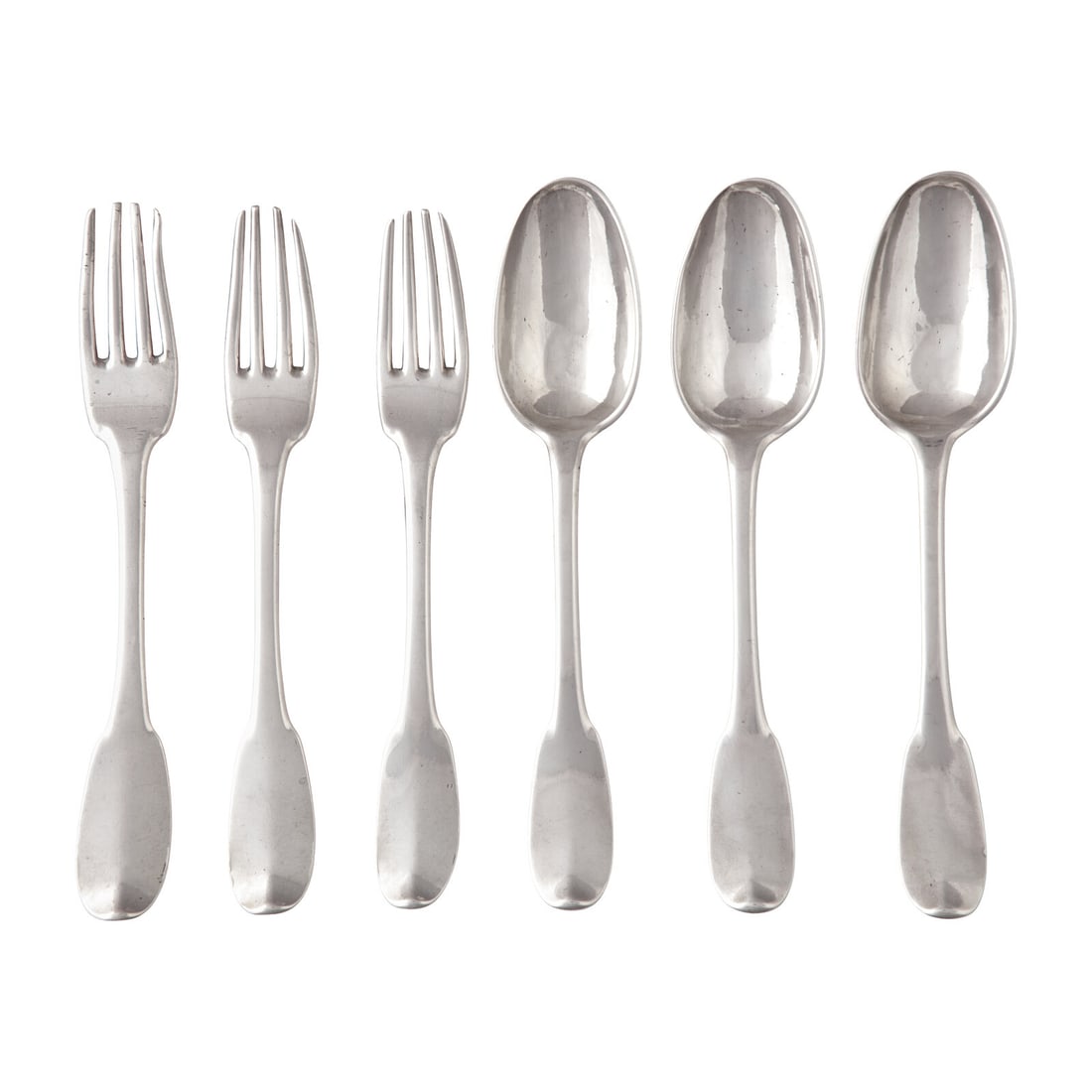 A Set of Six French Silver Flatware Pieces (1 of 4)