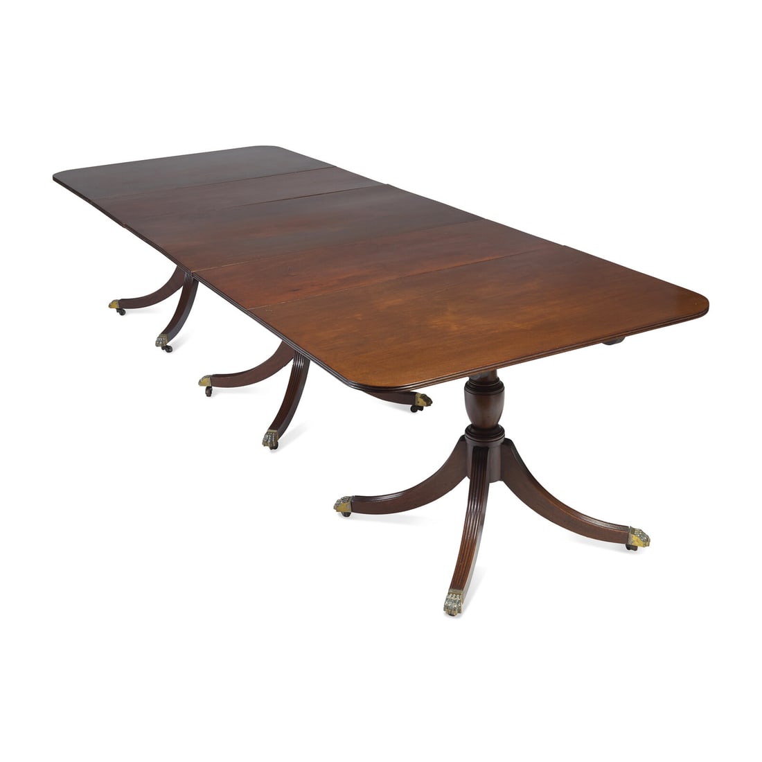 A Regency Style Mahogany Three-Pedestal Dining Table (1 of 5)