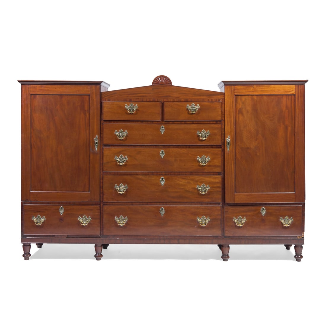 A Late Federal Mahogany Wardrobe (1 of 5)
