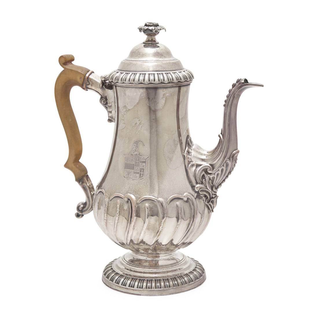 A George III Sheffield Plate Coffeepot (1 of 3)