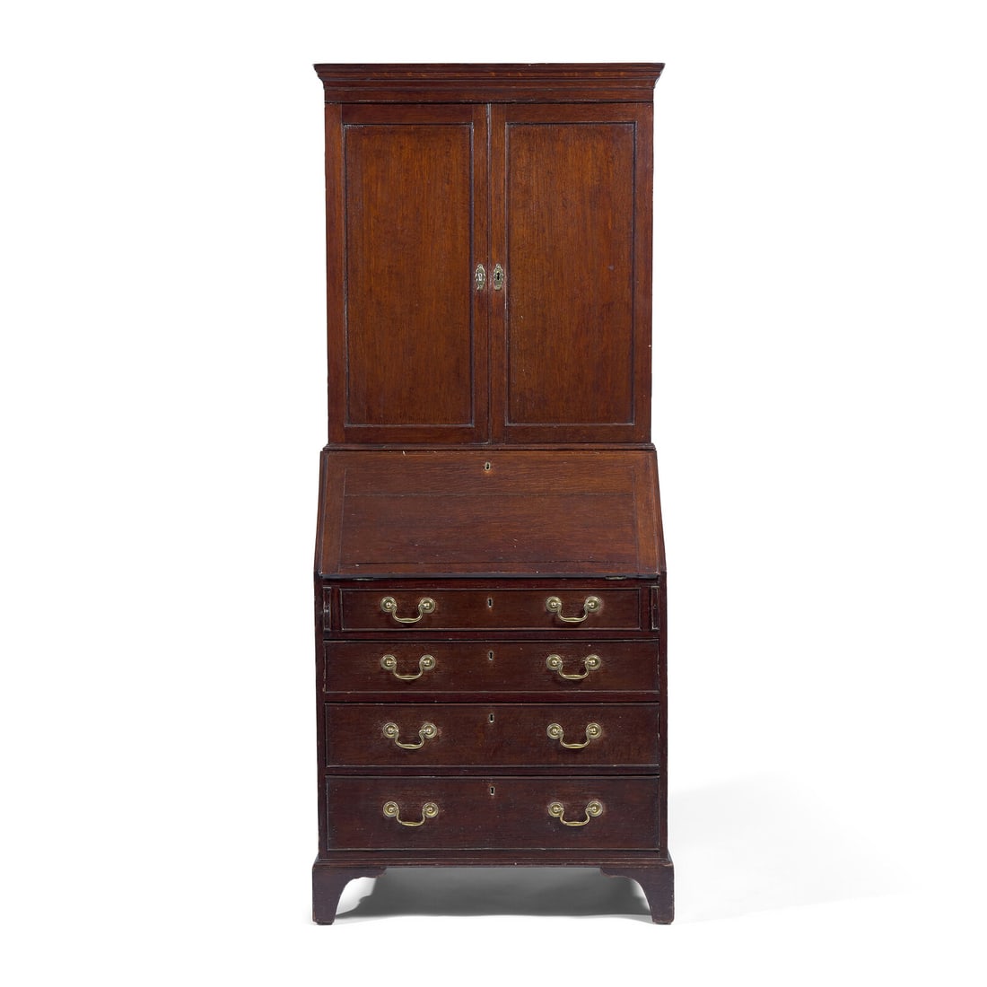 A George III Oak Desk and Bookcase (1 of 3)