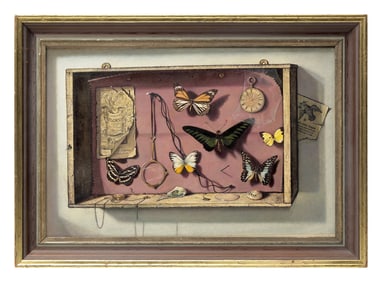 Lisa de Montfort (South African / English, 1906-1990), Trompe L'Oeil with Fly