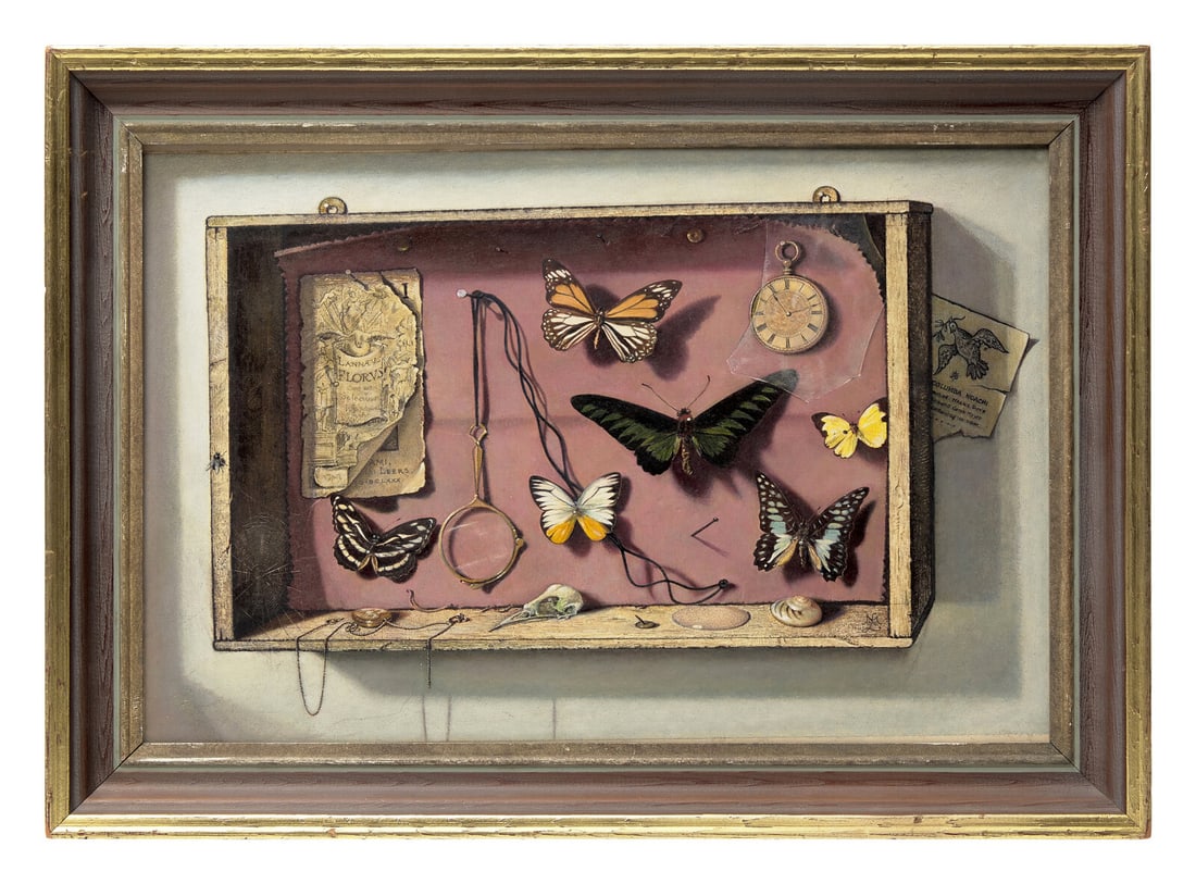 Lisa de Montfort (South African / English, 1906-1990), Trompe L'Oeil with Fly (1 of 2)