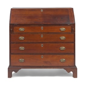 A Chippendale Cherry Slant-Front Desk