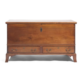 A Federal Walnut Two-Drawer Blanket Chest