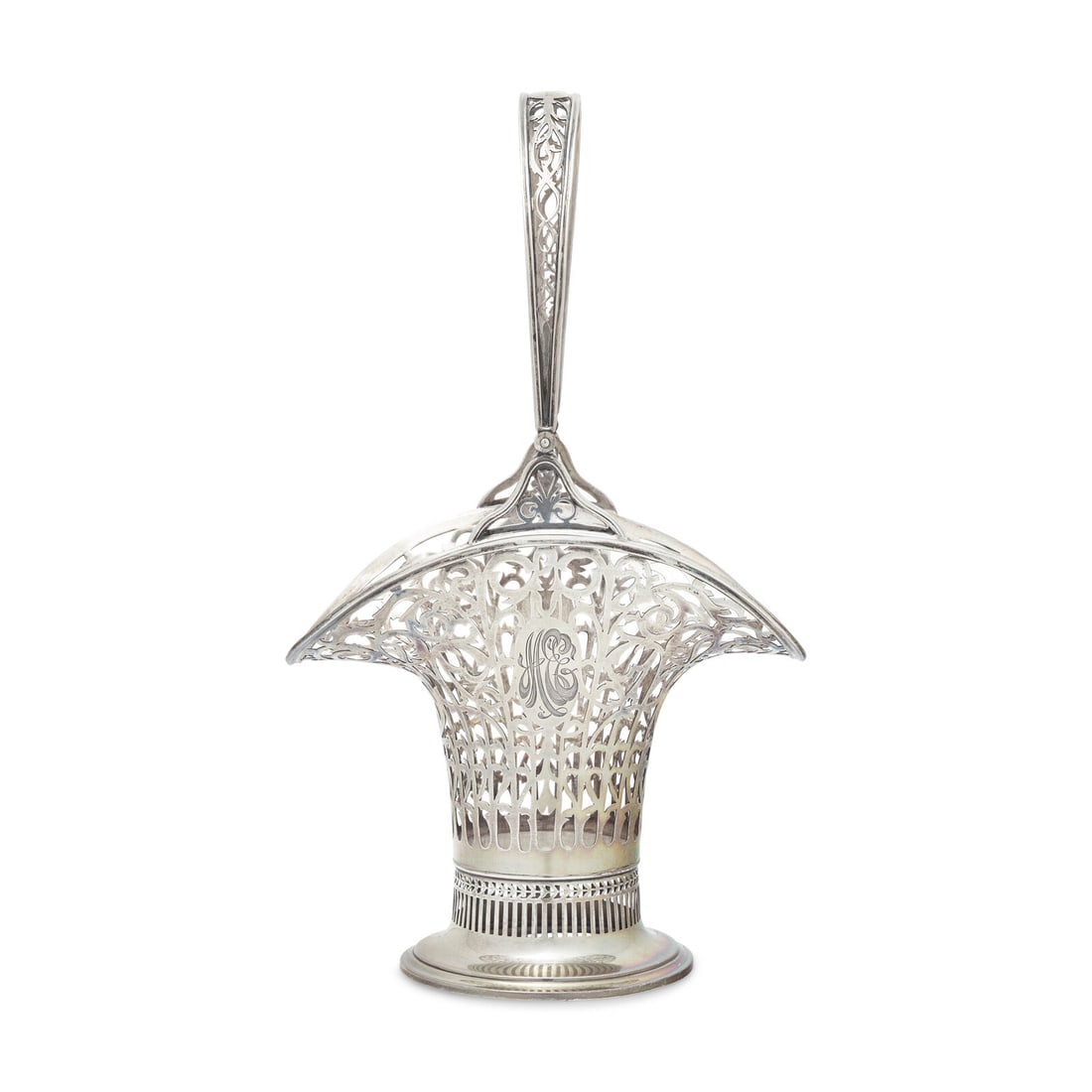 A Pierced Sterling Silver Flower Basket (1 of 4)