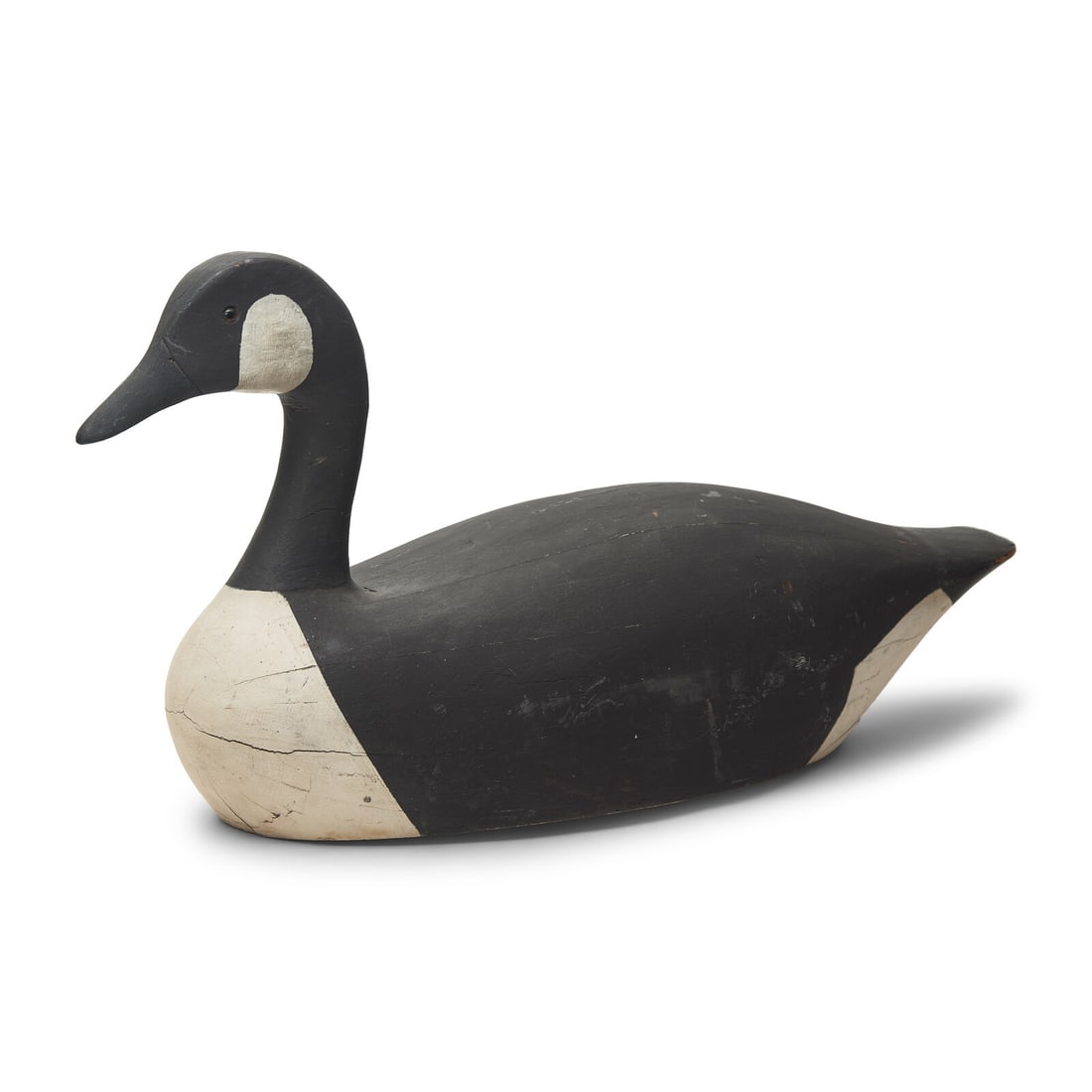 A Carved and Painted Wood Canada Goose Decoy: A Carved and Painted Wood Canada Goose Decoy Captain Clarence I. Bailey (1882-1952), Kingston, Massachusetts, Early 20th Century impressed to underside, "Given to Billy Wood of Plymouth/ By Capt. Bail