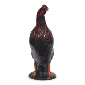 Charlie West, A Glazed Stoneware Work: Rooster