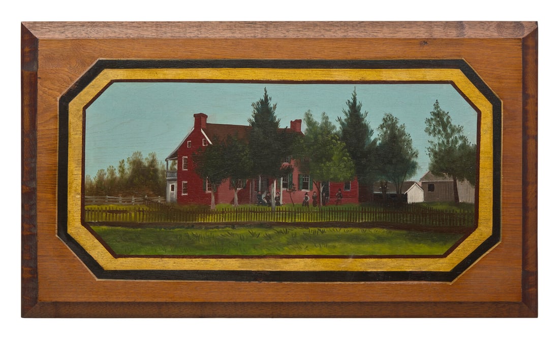 American School 19th Century, A Portrait Of A House (1 of 2)