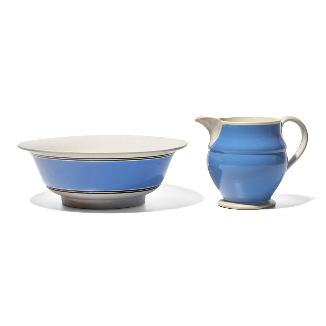 A Mochaware Pitcher and Basin (1 of 2)