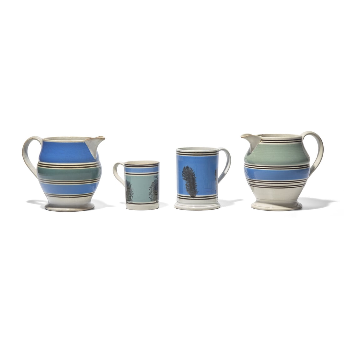 A Group of Four Mochaware Items (1 of 2)