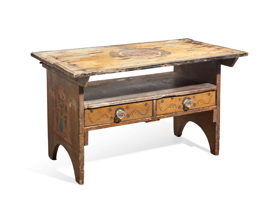 A Painted Hutch Table - 2