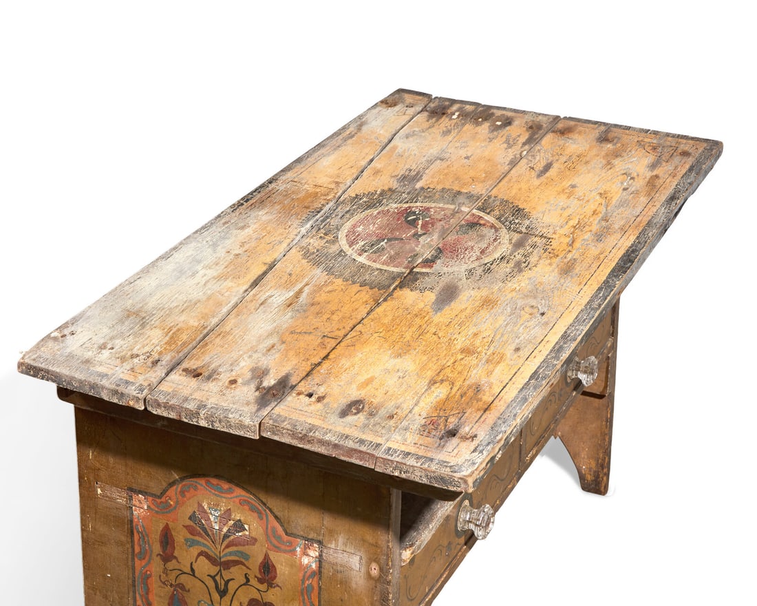 A Painted Hutch Table - 4