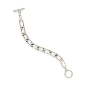 GUCCI, STERLING SILVER LINK BRACELET