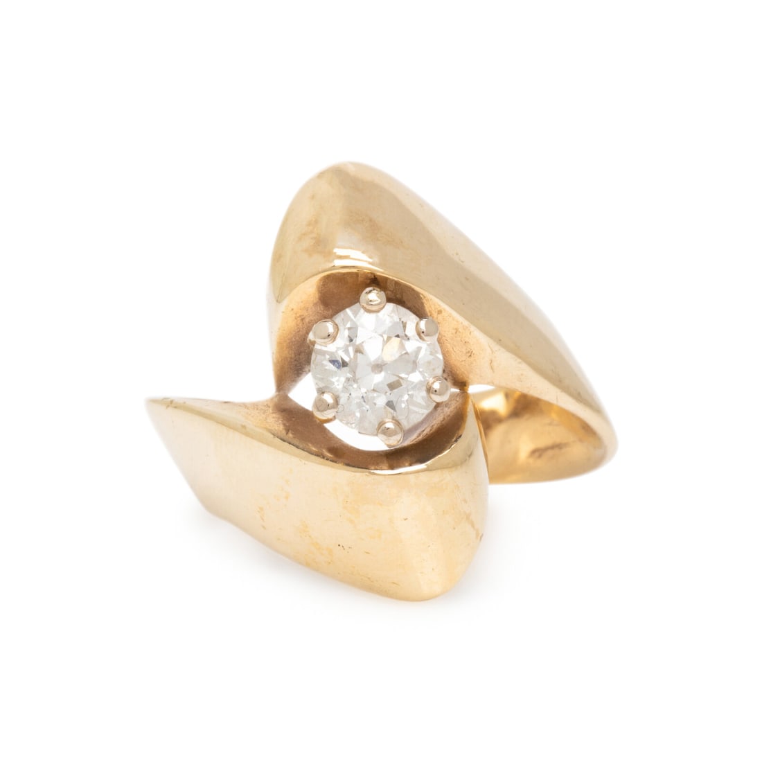 DIAMOND AND YELLOW GOLD RING (1 of 3)