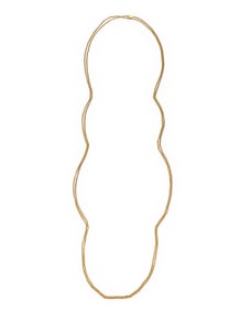 ANTIQUE, SWEDISH, YELLOW GOLD LONG CHAIN NECKLACE